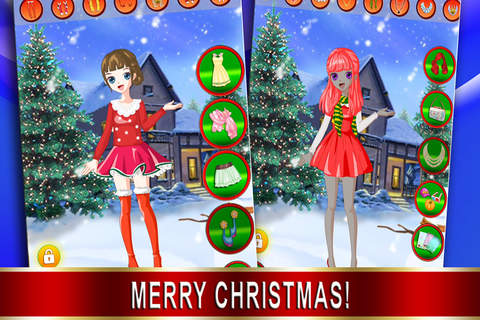 A Christmas Girl Dress-up - Holiday Hollywood Makeover Fashion Salon screenshot 4