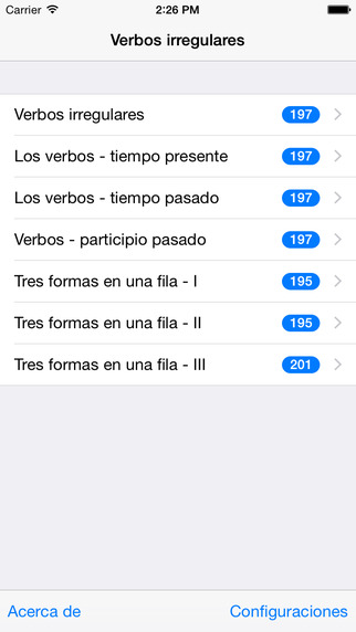 【免費教育App】Verbos irregulares en Inglés-APP點子