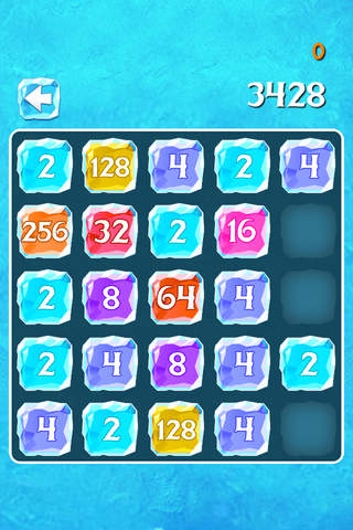 Ice Number Matching - Smart Swipe Colorful Frosty Block Jewels screenshot 2