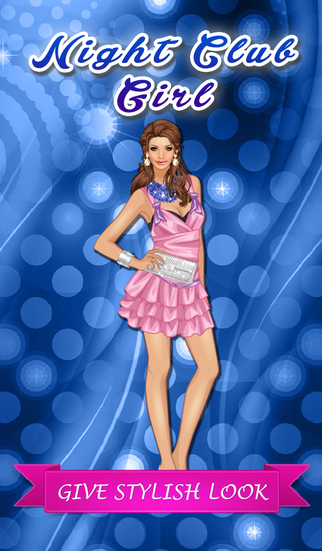 Dress Up a Night Club Girl. Pretty fashion game for girls and kids.