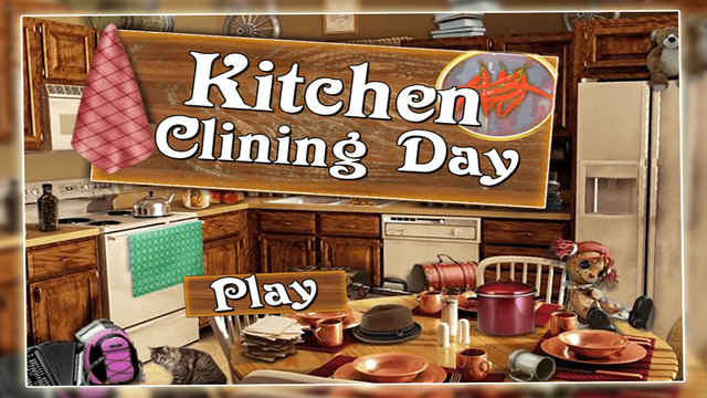 Kitchen Cleaning Day: Hidden Object Game