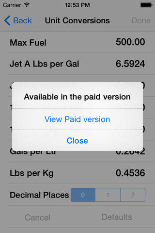 Aviation Fuel Converter Lite screenshot 3