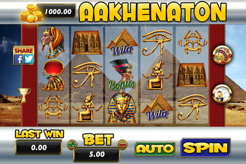 Aakheneton Casino - Slots, Roulette and Blackjack 21 screenshot 2