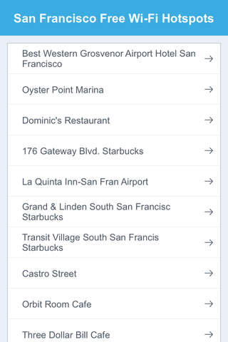 San Francisco Free Wi-Fi Hotspots screenshot 2