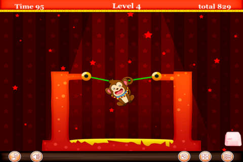 Crazy Circus Monkey - Balloons Going Bananas! - Free screenshot 4