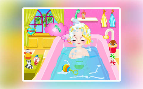 Baby Rapunzel Haircucut And Bathing screenshot 3