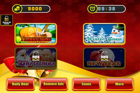 All in One Holiday House Slots Machine - Casino of Fun (Thanksgiving, Christmas, New Years) Free screenshot 3