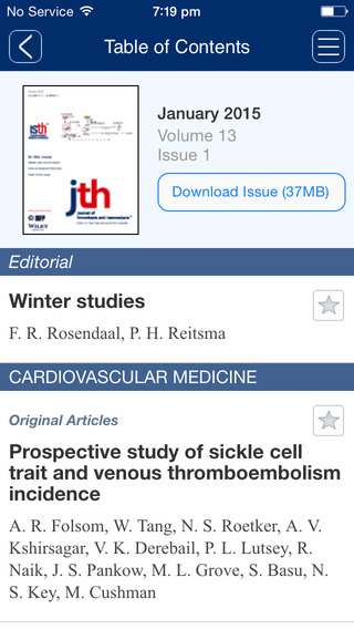 免費下載教育APP|Journal of Thrombosis and Haemostasis app開箱文|APP開箱王