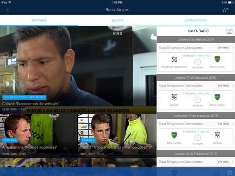 Copa Bridgestone Libertadores para iPad screenshot 3