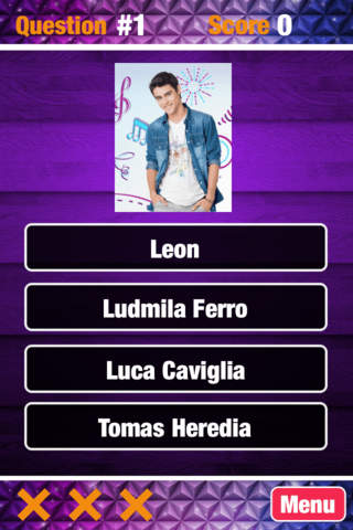 Quiz Game for Violetta screenshot 2