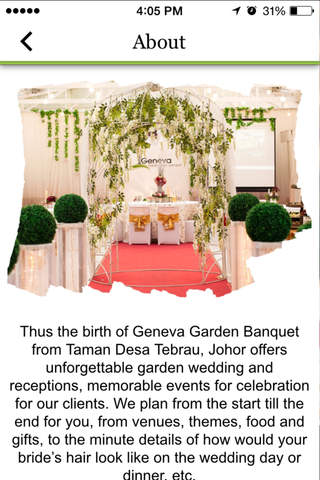 Geneva Garden Banquet screenshot 4