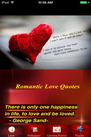 Romantic Love Quotes Wallpaper & Love Frames screenshot 2