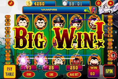 Academy of Vampire House Live Slots Machine - Play Lucky Casino of Fun Games Free screenshot 2