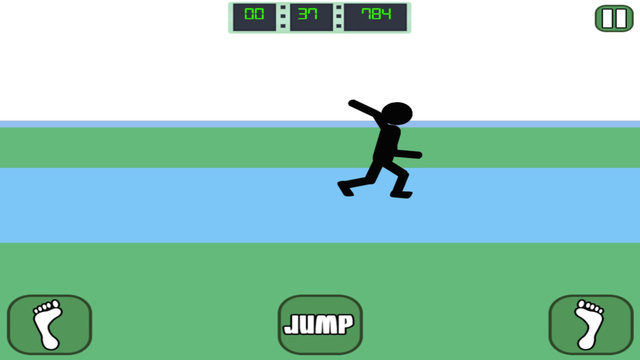 【免費遊戲App】Amazing Stick-Man Jump - Click For Jumping Like A Doddle Ninja Thief FREE-APP點子