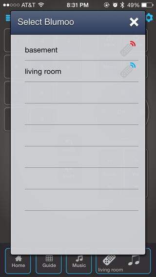 Universal Remote Control for iOS Blumoo