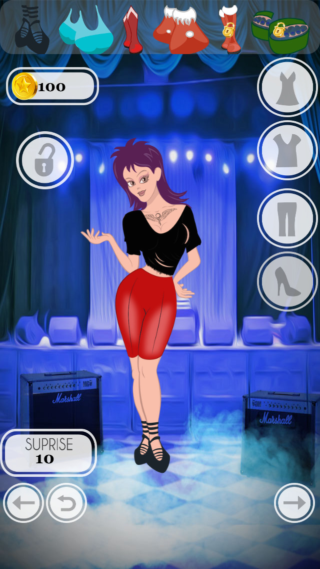 New Rock Star Diva Dress Up - awesome fashion girl dressing game