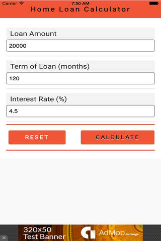 Free Home Loan Calculator screenshot 2