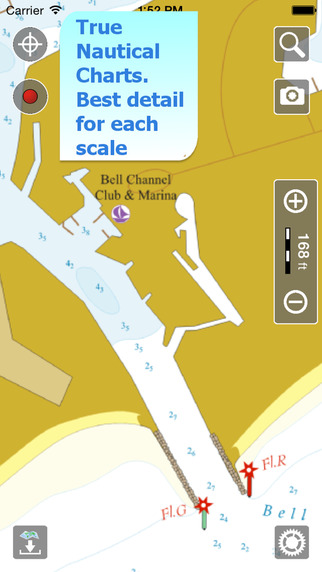 Aqua Map Bahamas Pro - Marine GPS Offline Wavey Line Raster for Fishing Boating and Sailing