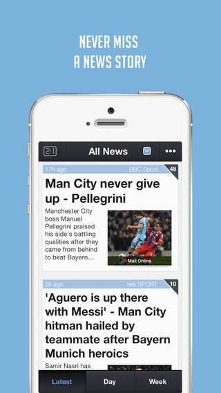 【免費運動App】Sportfusion - Manchester City FC News Edition - Live Scores, Transfers & Rumours-APP點子