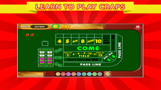 【免費遊戲App】Monte Carlo Casino Craps FREE - Throw Dices and Learn How to Play Craps-APP點子