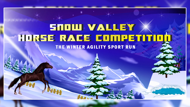 Snow Valley Horse Race Competition : The Winter Agility Sport Run - Gold