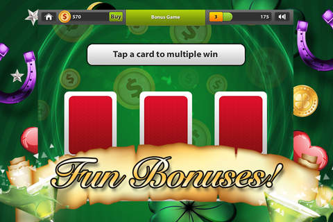 Slots Mega - Shamrock Slot Game with Big Bets, Bonus Games, Free Casino Spins and an Irish Jig! screenshot 3