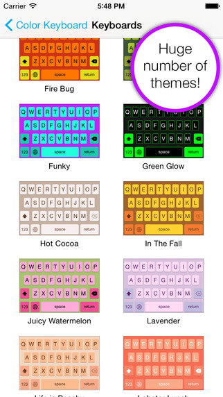 Color Keyboard Themes