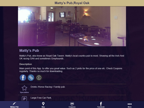 【免費商業App】Matty's Pub, Royal Oak-APP點子