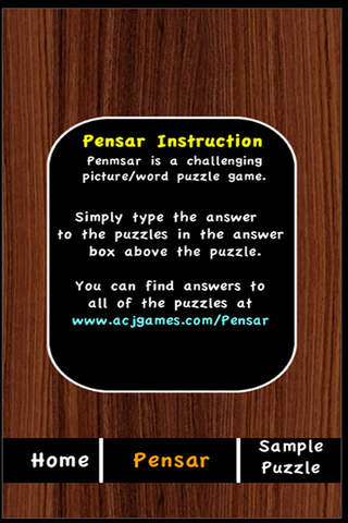 Pensar picture word puzzle game screenshot 2