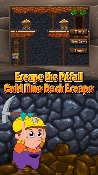 Escape the Pitfall: Gold Mine Dash Escape