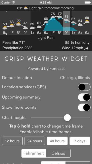 Crisp Weather Widget