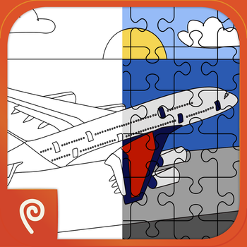 Color It Puzzle It: Planes LOGO-APP點子