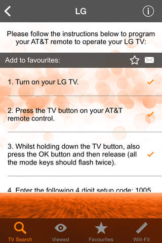 Remote Controller Codes for AT&T screenshot 3