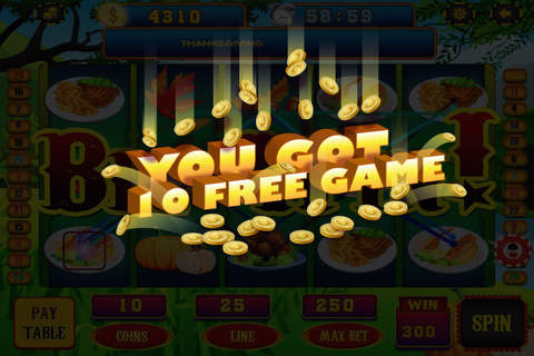 A Thanksgiving Dinner Party in the House of Fun Casino - Jackpot Dozer & Top Slots Pro screenshot 3