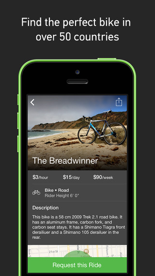 【免費旅遊App】Spinlister - Peer to Peer Bike, Surf, and Snow Rentals - The Global Bike Share-APP點子