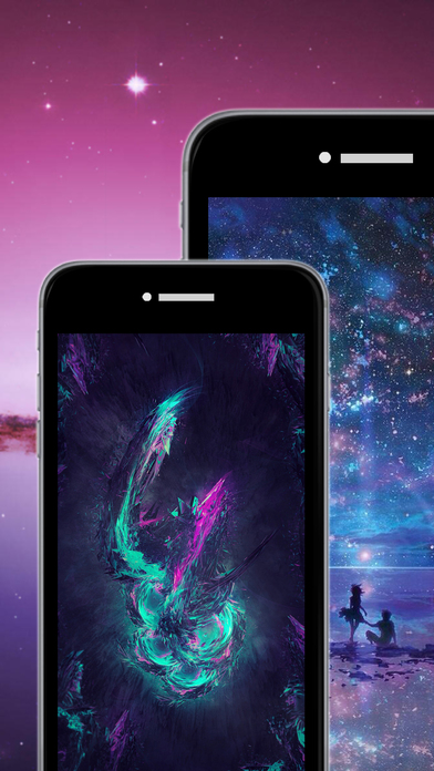 Screenshots of Galaxy Space Wallpapers & Backgrounds - Custom Home Screen Maker with HD Pictures of Astronomy & Planet for iPhone