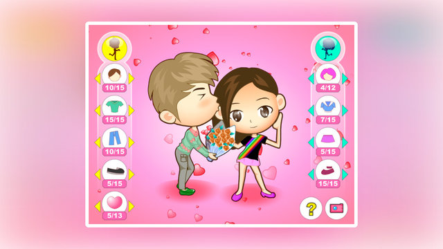 【免費遊戲App】Valentine Sweethearts Kissing-APP點子