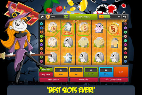 Halloween Slots FREE - Win Big in this Casino Gold Rush screenshot 4