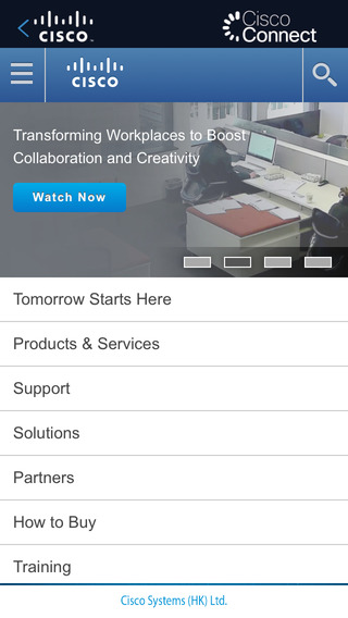 【免費生產應用App】Cisco Connect HK-APP點子