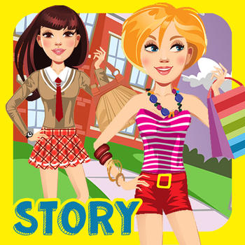 My Own Design Club Interactive High School Life Dress Up Story Book - Advert Free App LOGO-APP點子