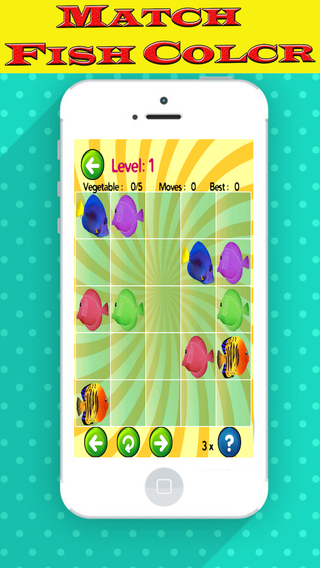 【免費遊戲App】Fish Matching Game ~ Match Fish Color Pair Connecting Games-APP點子