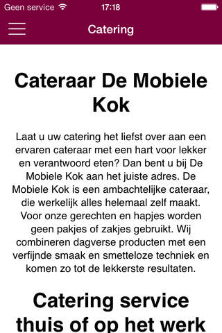De Mobiele Kok Catering screenshot 3