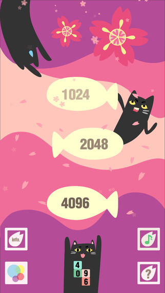 Cute Cat 2048-sakura version