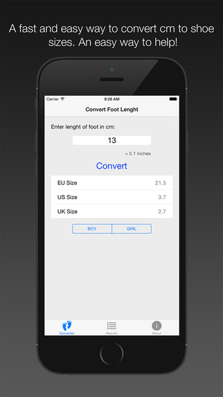 免費下載工具APP|Centimeters to ShoeSize Converter app開箱文|APP開箱王