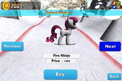 Freestyle Ski Game Equestria Girls: The High School Pony Girls Edition screenshot 3