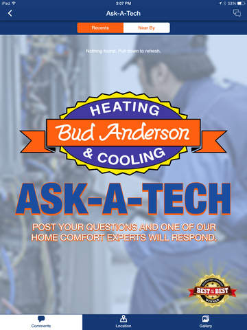 【免費生產應用App】Bud Anderson Heating & Cooling-APP點子