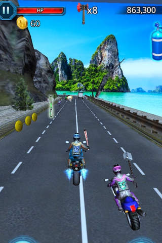 3D Bike Racing - Moto Roof Jumping Simulator 2016 Free Games screenshot 2