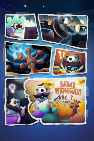 Space Hangman: Aliens Go Crazy screenshot 2