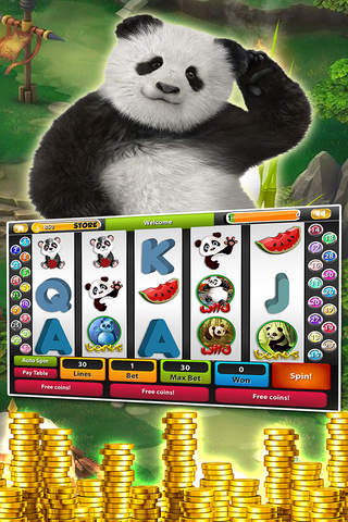 Wild Panda in Pop Fortune Slots Machine Game - Mystic Casino of China Town screenshot 2