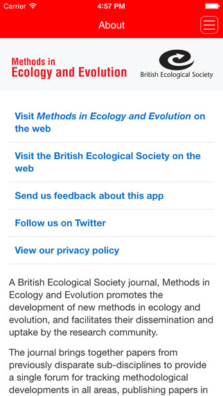 免費下載教育APP|Methods in Ecology and Evolution app開箱文|APP開箱王